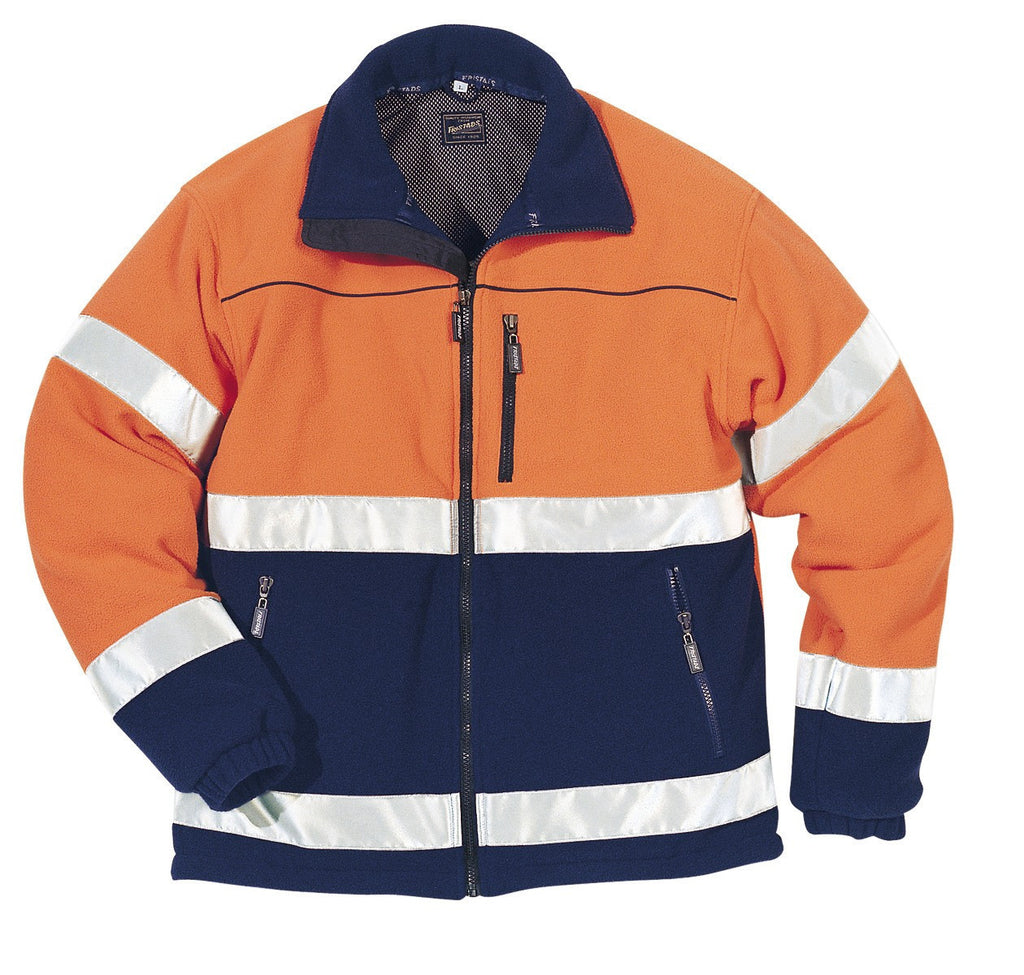 Fristads Airtech® Windshield Fleece Fe-755 Orange Navy By Specific Workwear