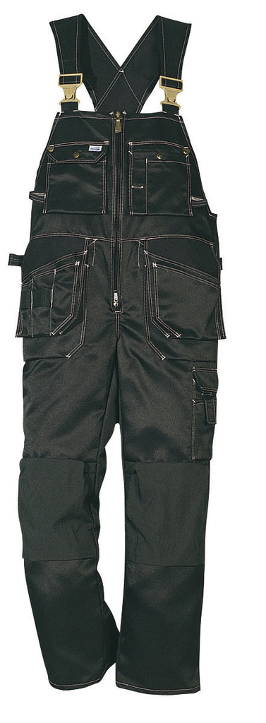 Fristads Kansas 100085 Pro Crafts Polydex® Bib 'N' Brace Black By Specific Workwear