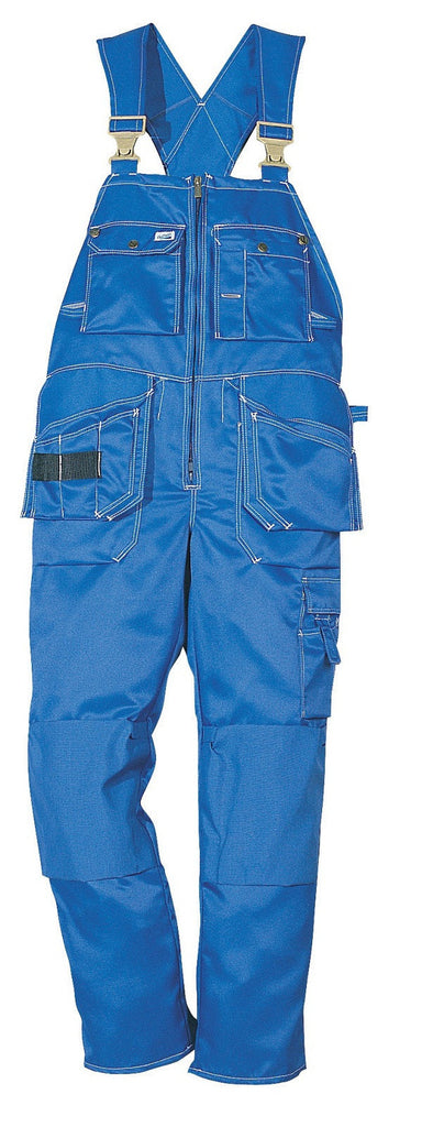 Fristads Kansas 100085 Pro Crafts Polydex® Bib 'N' Brace Middle Blue By Specific Workwear