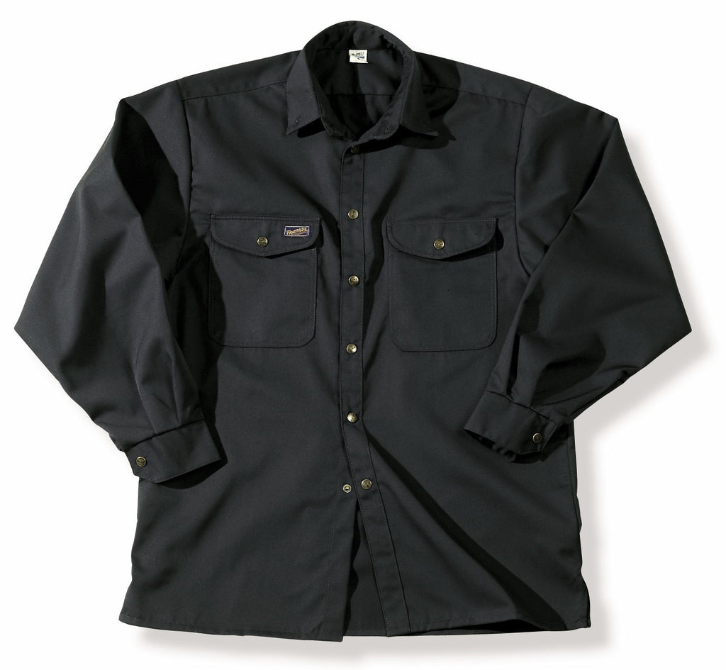 Fristads Kansas 100105 Match Shirt L/S 200G Black By Specific Workwear