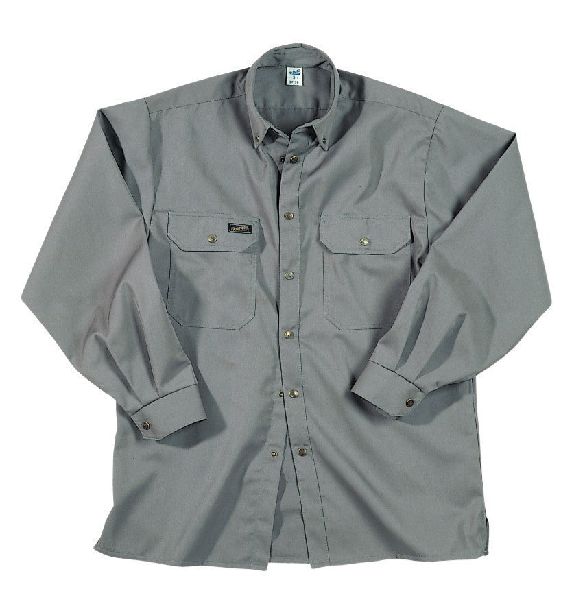 Fristads Kansas 100105 Match Shirt L/S 200G Grey By Specific Workwear