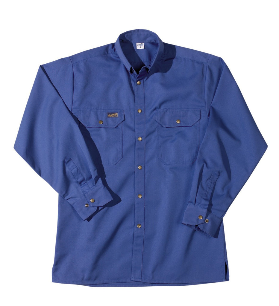 Fristads Kansas 100105 Match Shirt L/S 200G Royal Blue By Specific Workwear