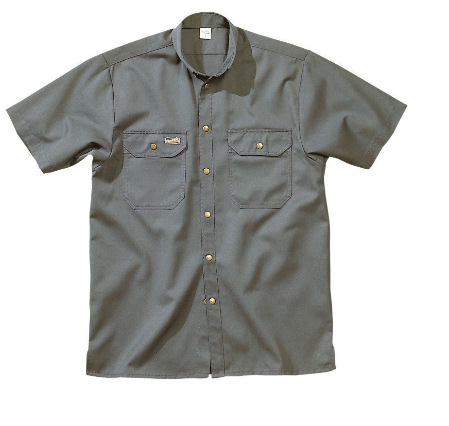 Fristads Kansas 100107 Match Shirt S/S 200G Grey By Specific Workwear