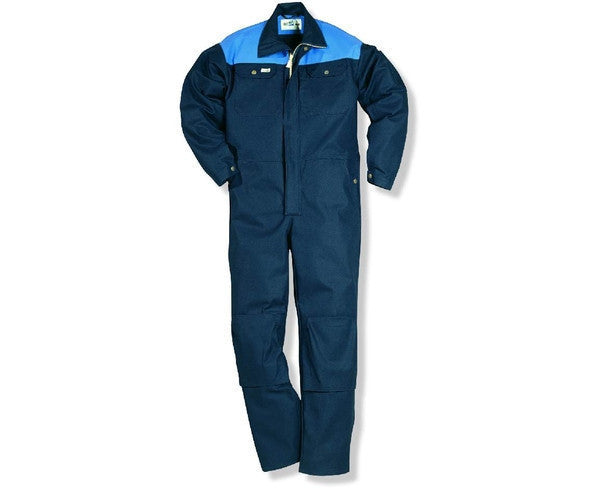 Fristads Kansas 100111 Pro Industry Cotton Zip Coverall Blue By Specific Workwear