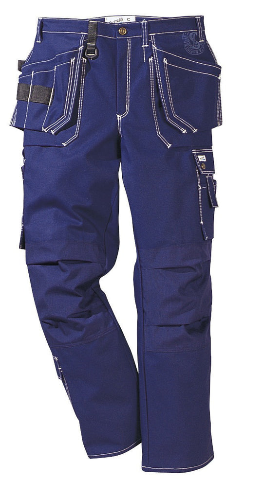 Fristads Kansas 100280 Crafts Trousers Fas-250 Blue By Specific Workwear