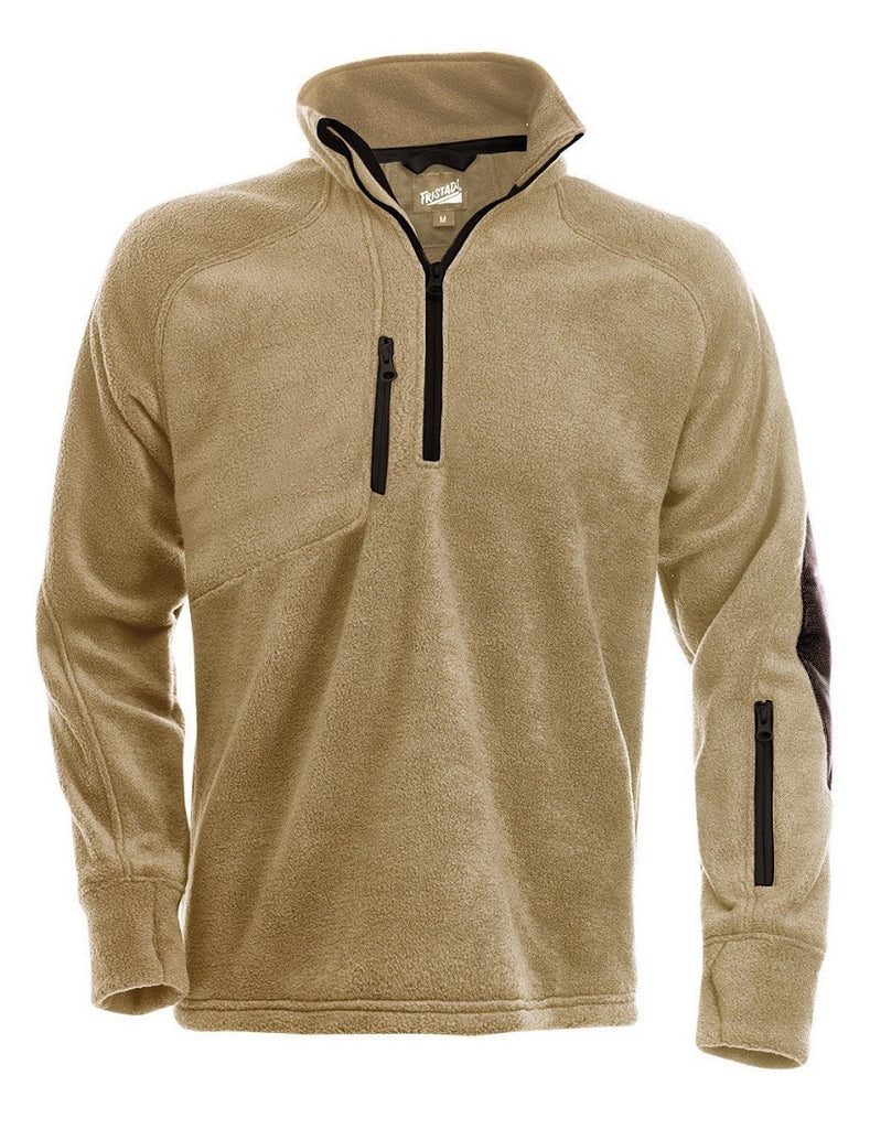 Fristads Kansas 100346 Pro Service Fleece Pullover Khaki By Specific Workwear