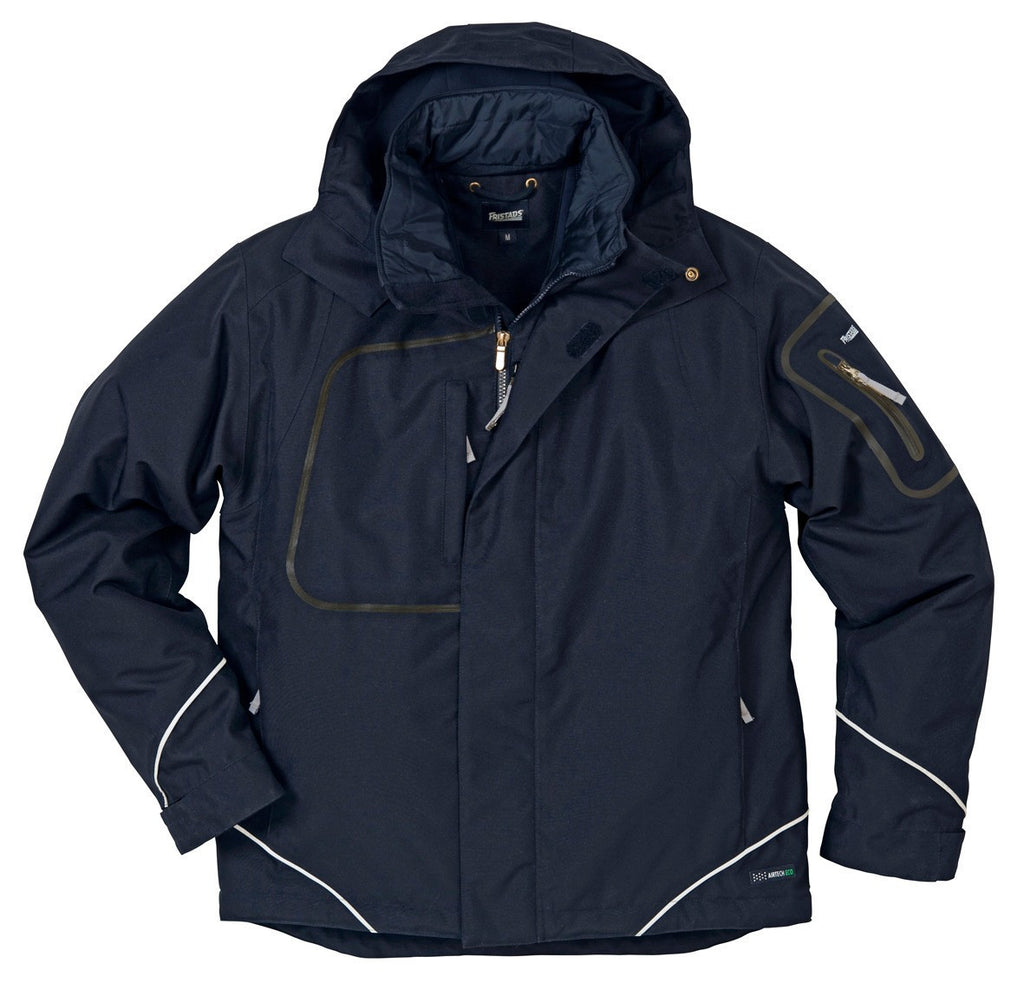 Fristads Kansas 100364 Match Airtech® Eco Lined Jacket Dark Blue By Specific Workwear