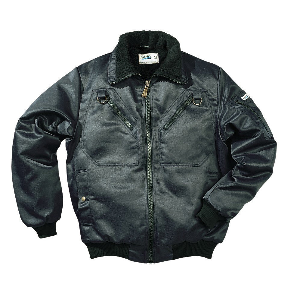 Fristads Kansas 100495 Pro Crafts Pilot Jacket With Pile Black By Specific Workwear