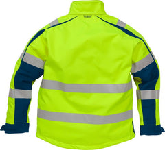 Fristads Kansas Windstopper Jacket 744 GWG Jacket Yellow Navy Back By Specific Workwear