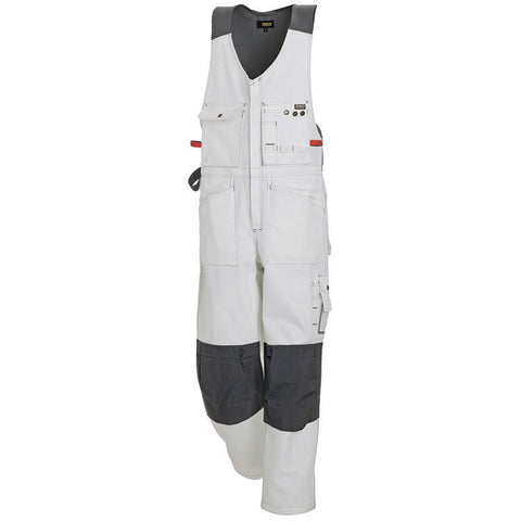 Blaklader 2532 Painters Bib Overalls White Grey