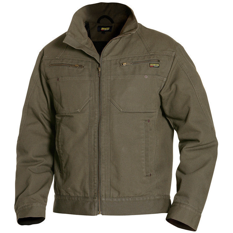 Blaklader 4842 Canvas Jacket Army Green By Specific Workwear Huynh Mai Anh Kiet