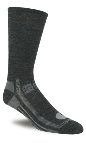 Carhartt A4167 Flat Knit Crew Sock Charcoal