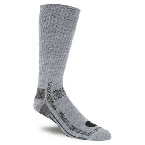 Carhartt A4167 Flat Knit Crew Sock Heather Grey