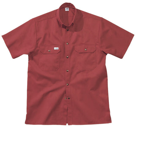 Fristads Kansas 100107 Match Shirt S/S 200G Wine Red