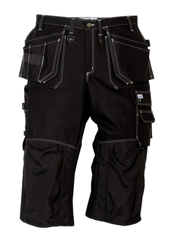 Fristads Kansas 100291 Crafts 3/4 Trousers Fas-283 Black