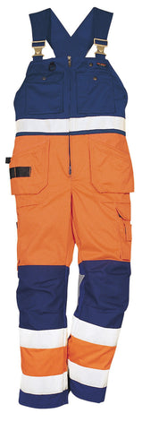 Fristads Plu-92 Dungarees Orange / Navy