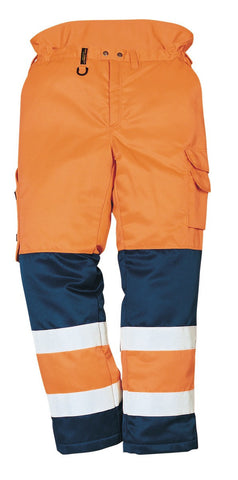 Fristads Polydex® Lined Trousers Pp-244  Orange / Navy