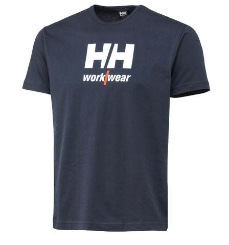 Helly Hansen 79180 Salford Logo T-Shirt  Navy Blue