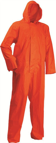 Lyngsoe LR204013 Nylon Rainwear Coverall High Visibility Orange